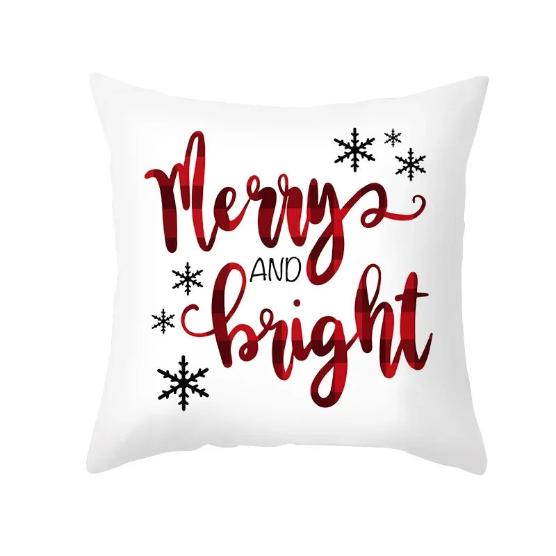 CozyNest Cushion Covers Set – Stylish Christmas Decoration for Sofa and Living Room, Festive Cotton Covers 45x45 cm