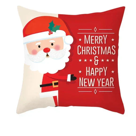 CozyNest Cushion Covers Set – Stylish Christmas Decoration for Sofa and Living Room, Festive Cotton Covers 45x45 cm