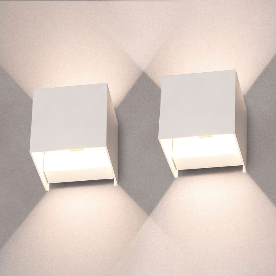 Luminous Cube: Modern LED Wall Light, Minimalist Lamp for Stylish Hallway & Living Room Decor