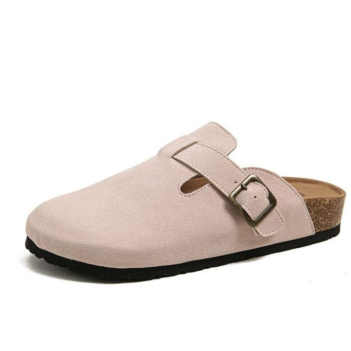 Ruskind Slip On Træsko med Kork Sål
