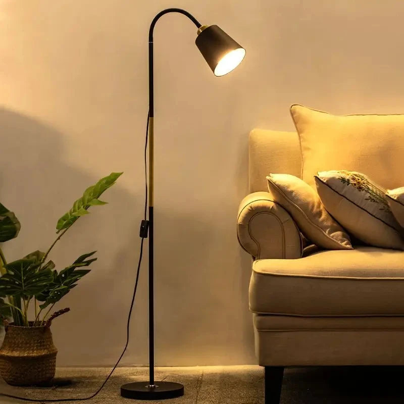 EleganceBeam - Modern Adjustable LED Floor Lamp for Living Spaces