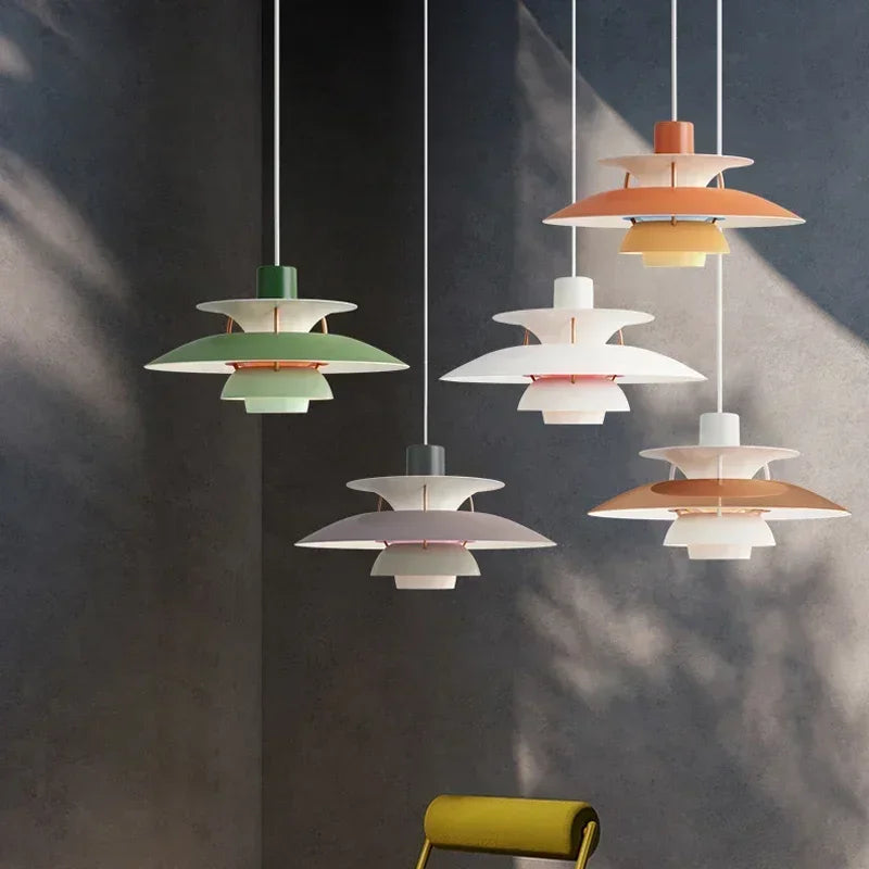 UmbrellaGlow - Colorful LED Ceiling Lamp with Adjustable Pendant