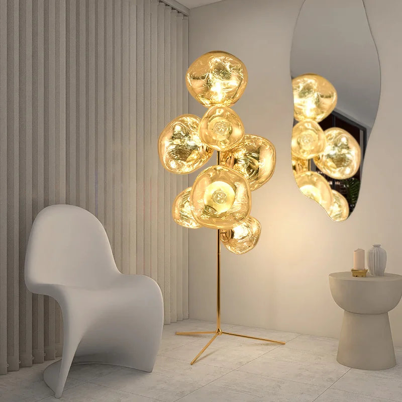 LuxeLava - Designer Floor Lamp for Living Room and Bedroom