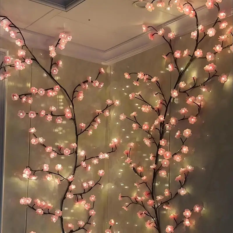 BlossomGlow USB Light – Elegant Cherry Blossom Mood Lighting for Home and Office Ambiance