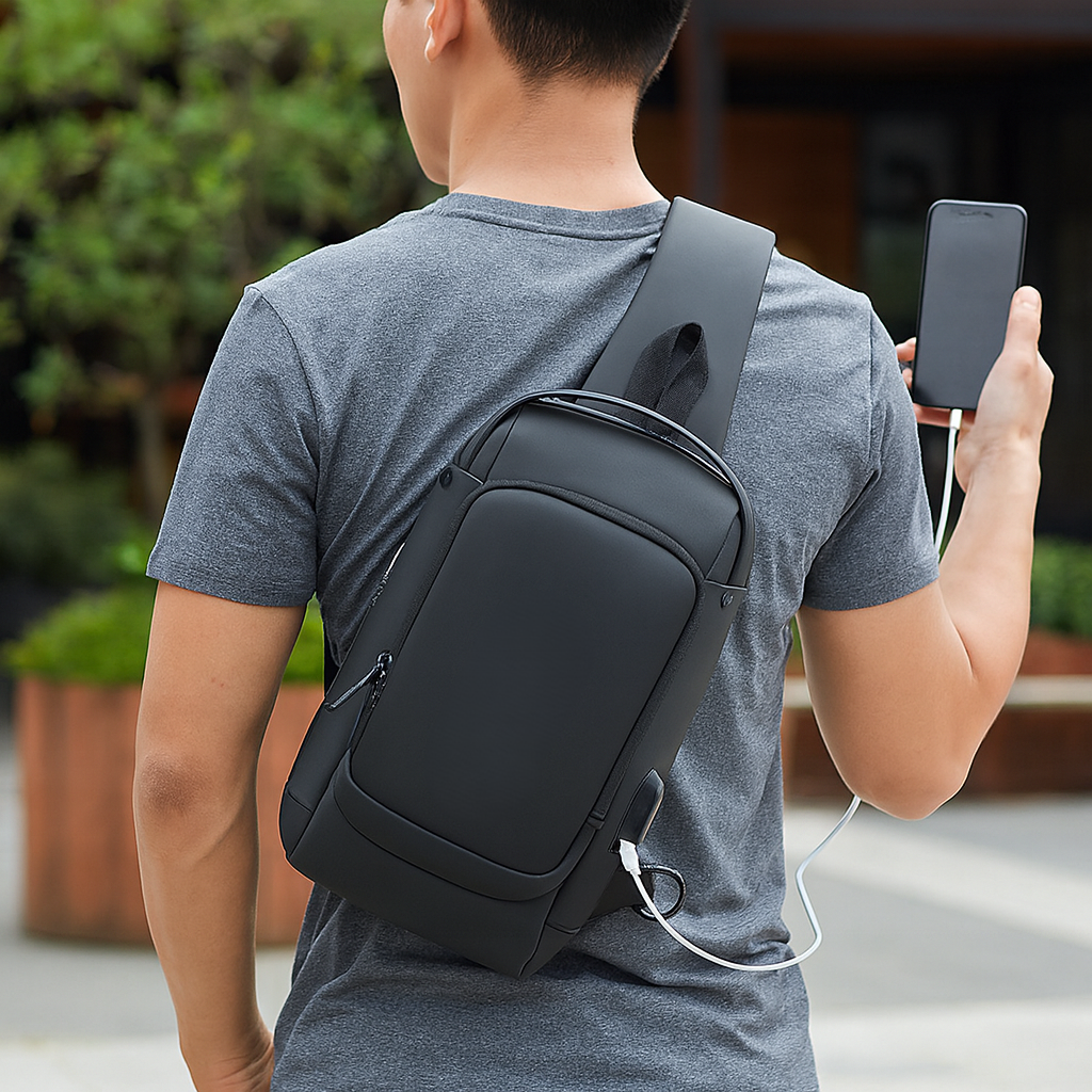 Men's Travel Shoulder Backpack | Small Anti Theft Rucksack