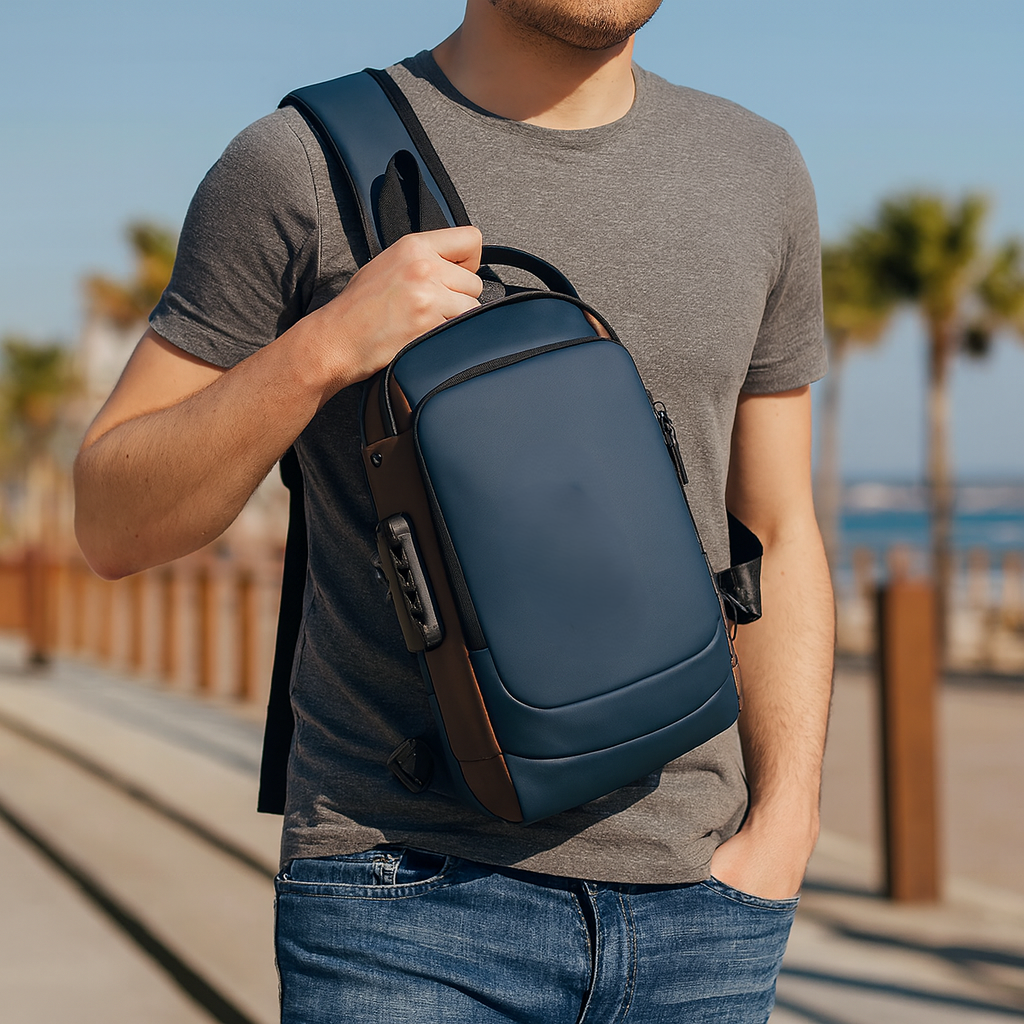 Men's Travel Shoulder Backpack | Small Anti Theft Rucksack