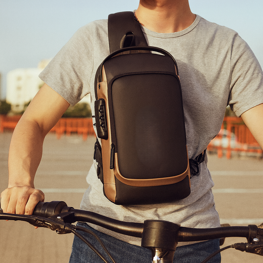 Herren Reise Schulter Rucksack | Kleiner Diebstahlsicherer Rucksack