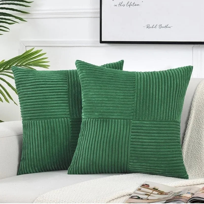 CozyNest Soft Cord Elegance Pillow Cover for Sofa and Living Area – Decorative Cushion Cover for Comfort