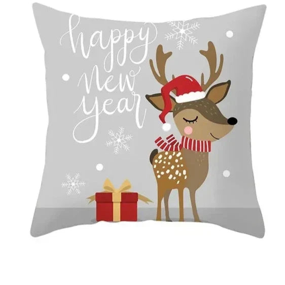 CozyNest Cushion Covers Set – Stylish Christmas Decoration for Sofa and Living Room, Festive Cotton Covers 45x45 cm