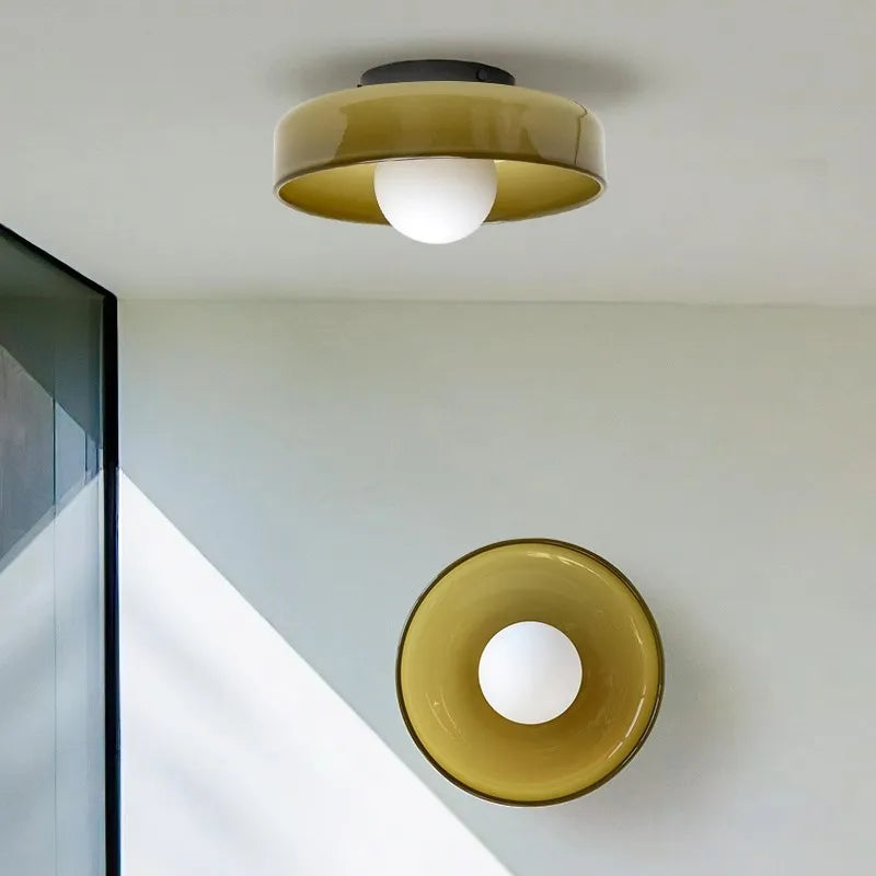 AuroraGlow – Nordic Glass Ceiling Light with G9 LED Source for Modern Spaces