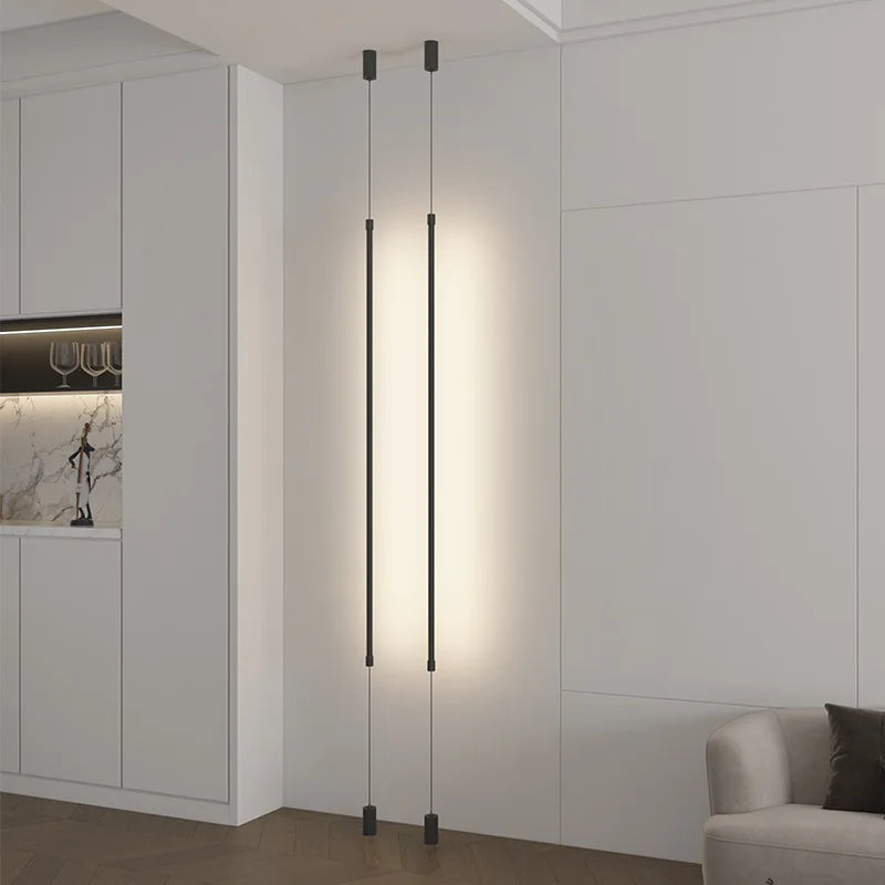 LinearGlow - Modern Long LED Floor Lamp for Stylish Interiors