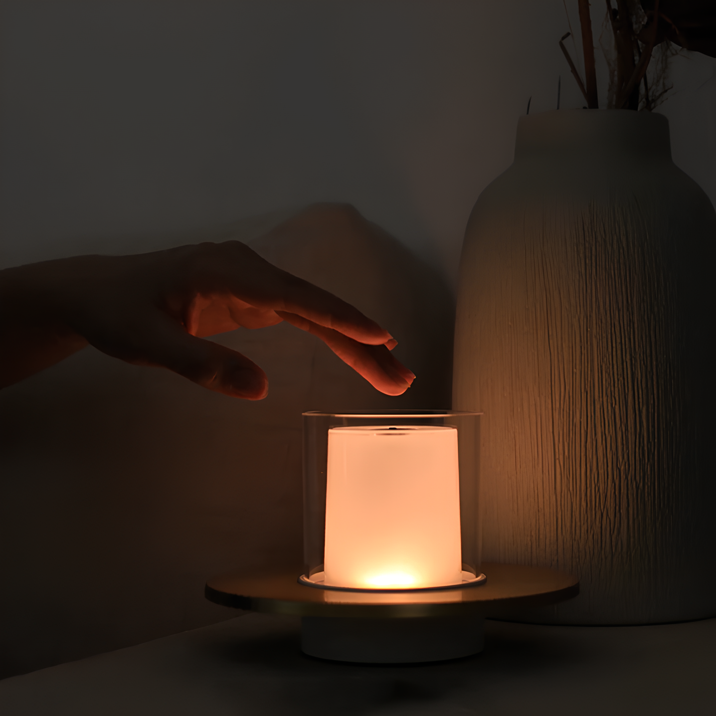Moderne touchkontrol bordlampe