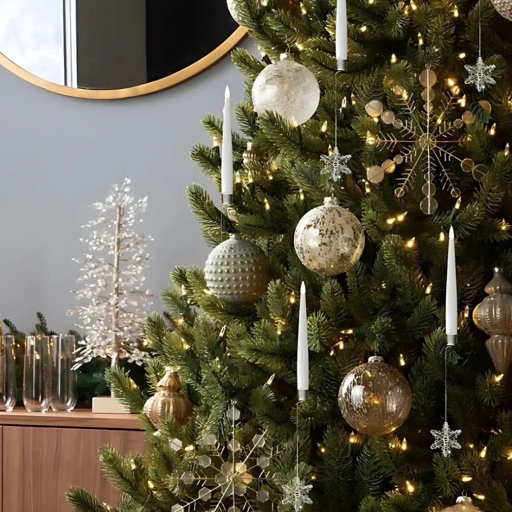 Juletræslys LED flammet lys sæt