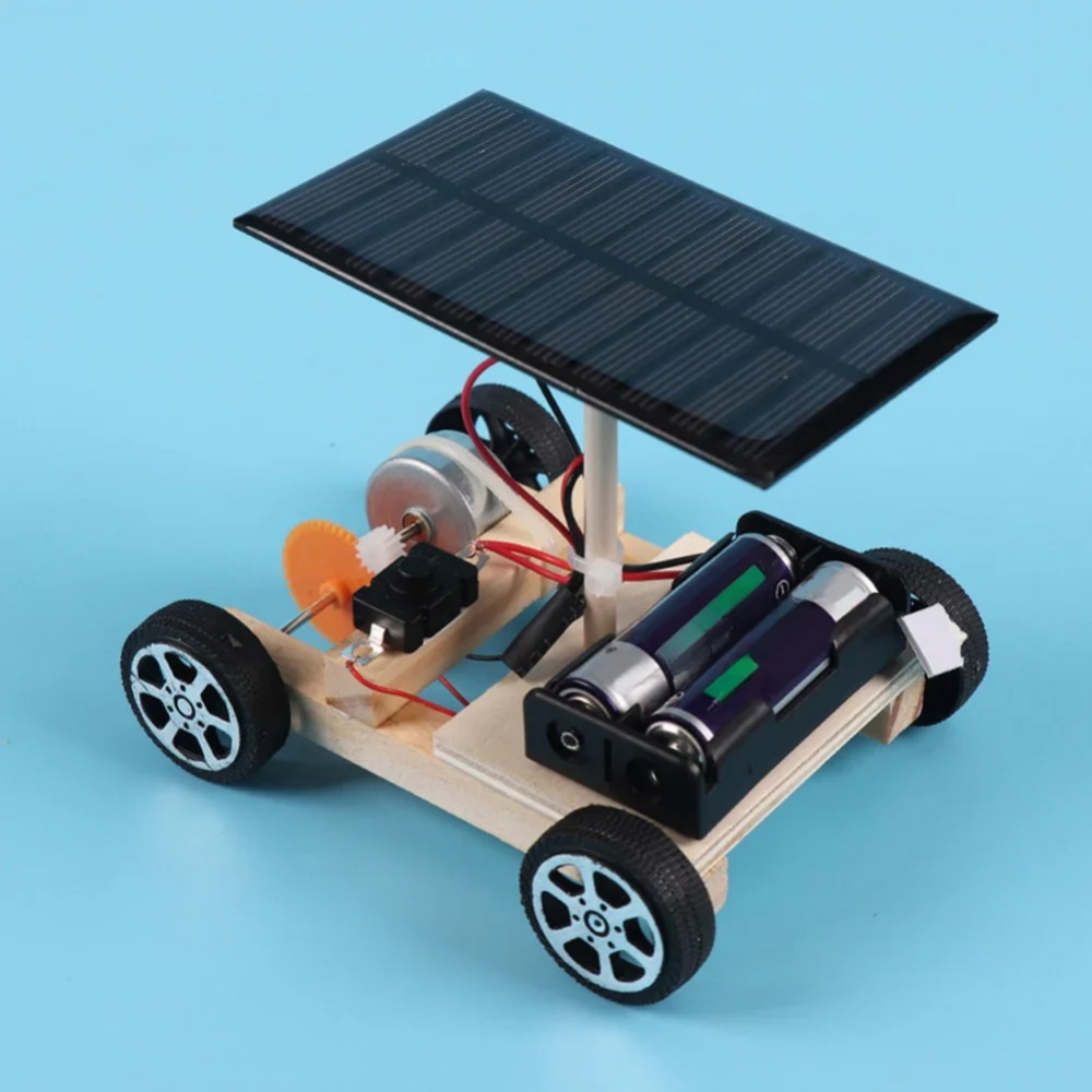 Kit de voiture jouet DIY alimenté à l'énergie solaire