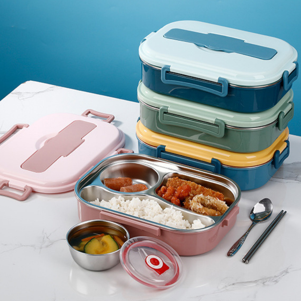 ステンレス製弁当ランチボックスコンテナ