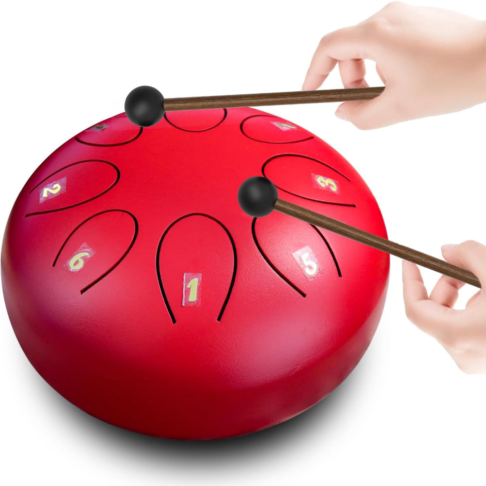 Ocelový jazýčkový buben Handpan perkusní meditační nástroj