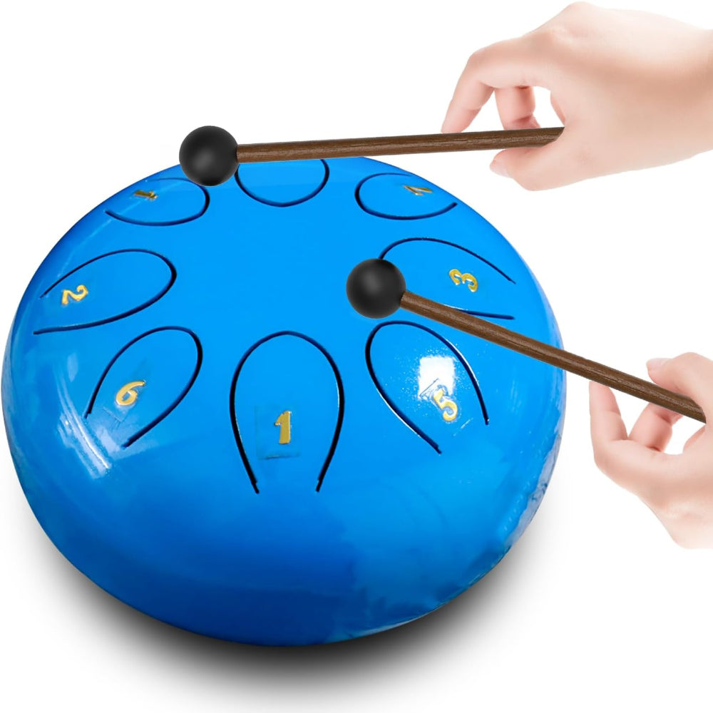 Ocelový jazýčkový buben Handpan perkusní meditační nástroj