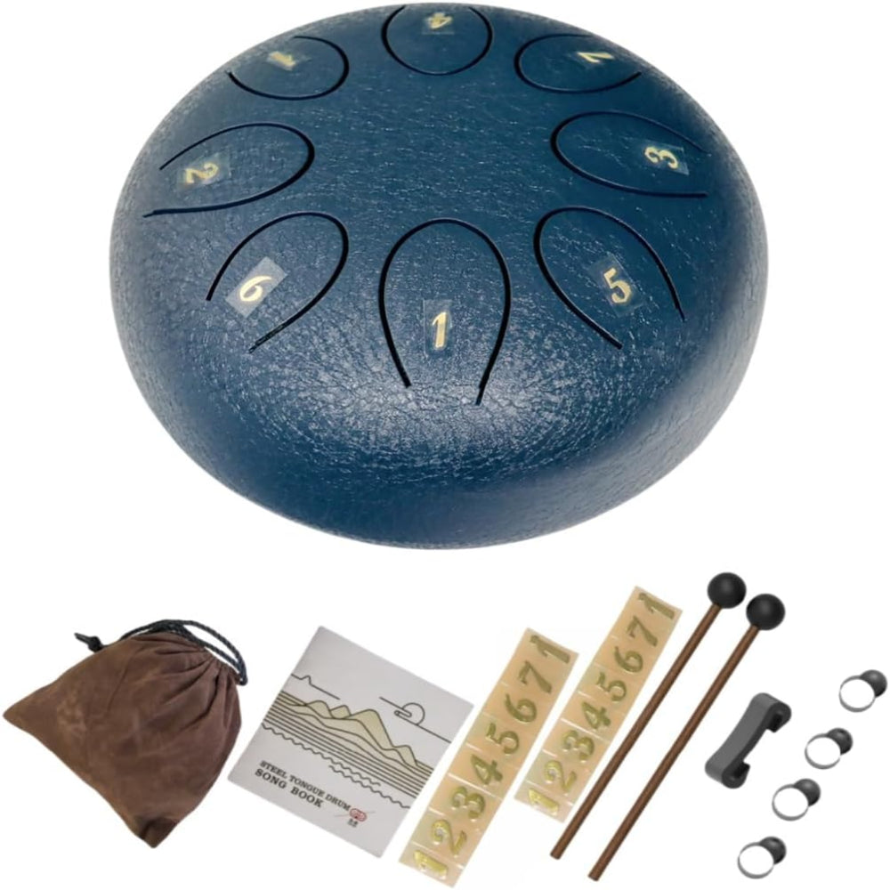 Ocelový jazýčkový buben Handpan perkusní meditační nástroj