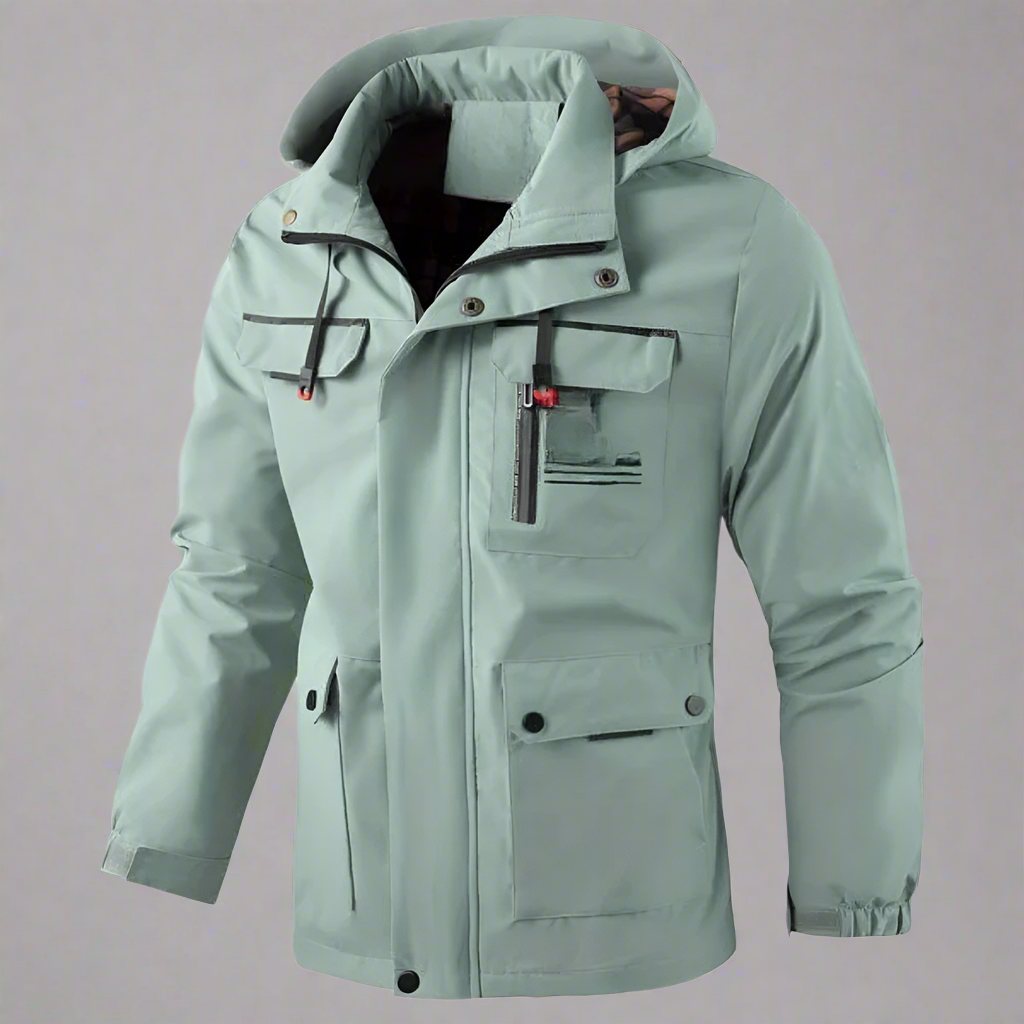 Veste d'hiver imperméable pour homme avec capuche | Manteau chaud