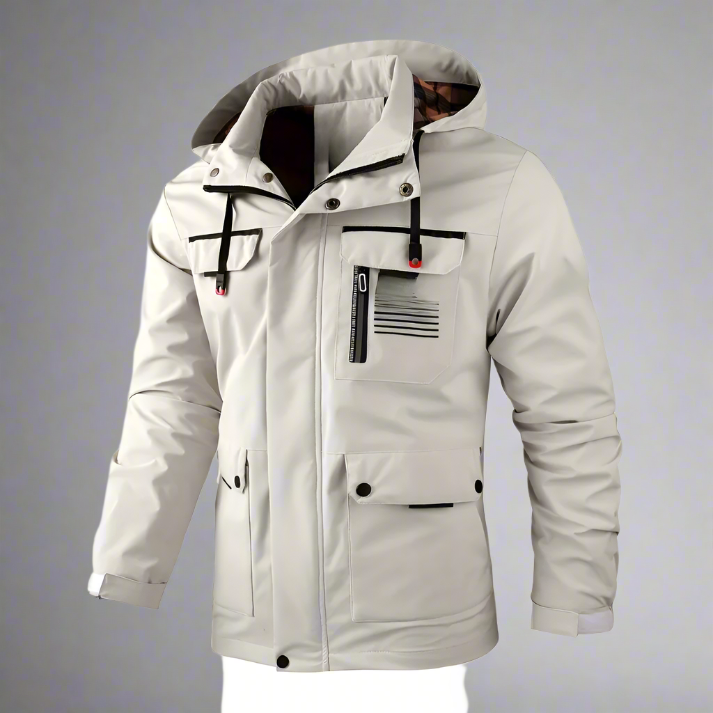 Veste d'hiver imperméable pour homme avec capuche | Manteau chaud