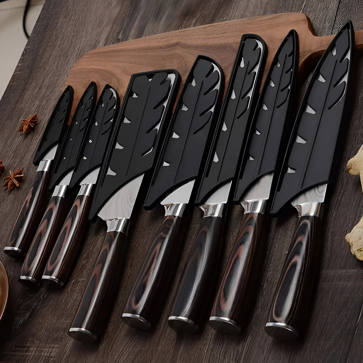 Køkkensæt Knive Rustfrit Stål Professionel