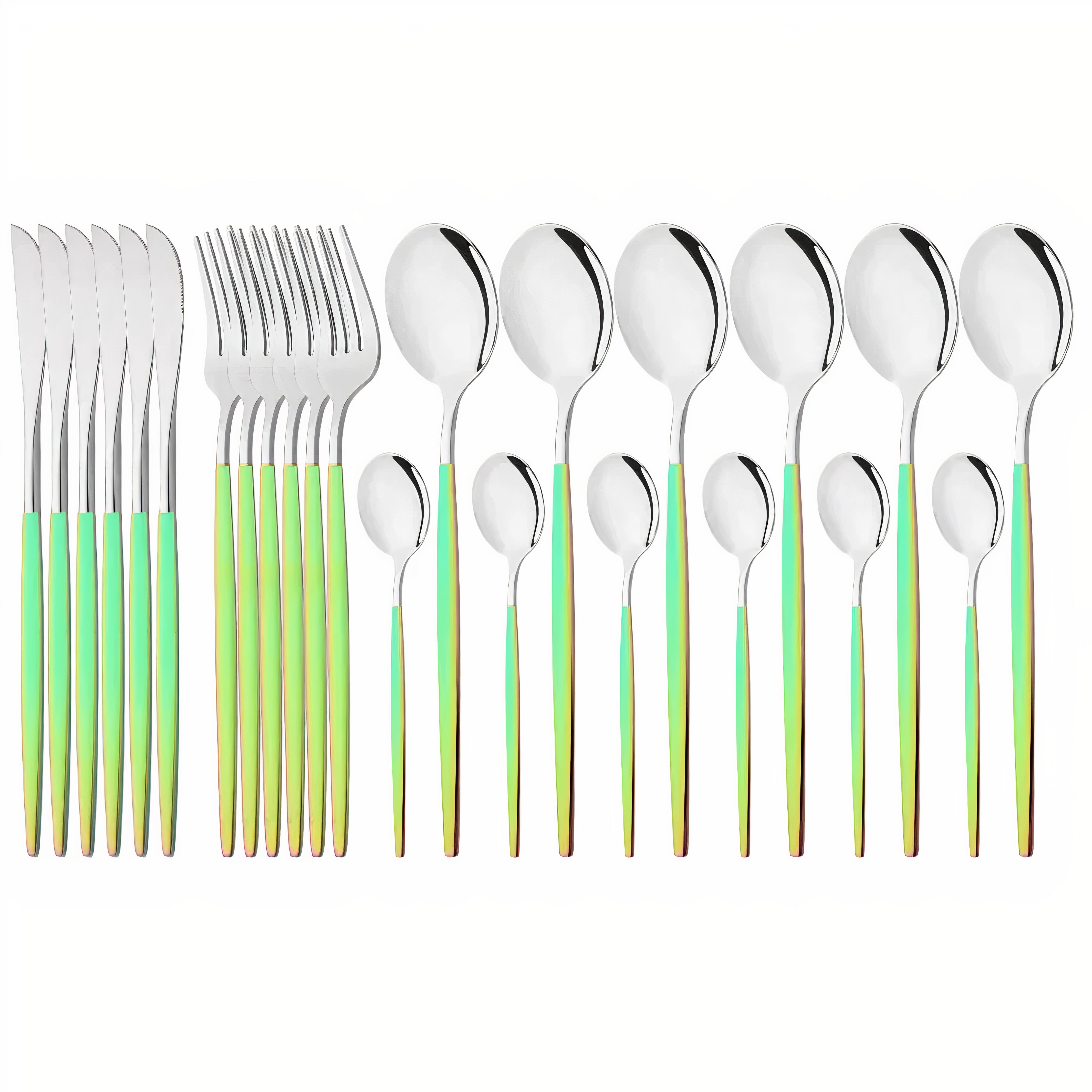 Bestiksæt Moderne Guld Rustfrit Stål Design