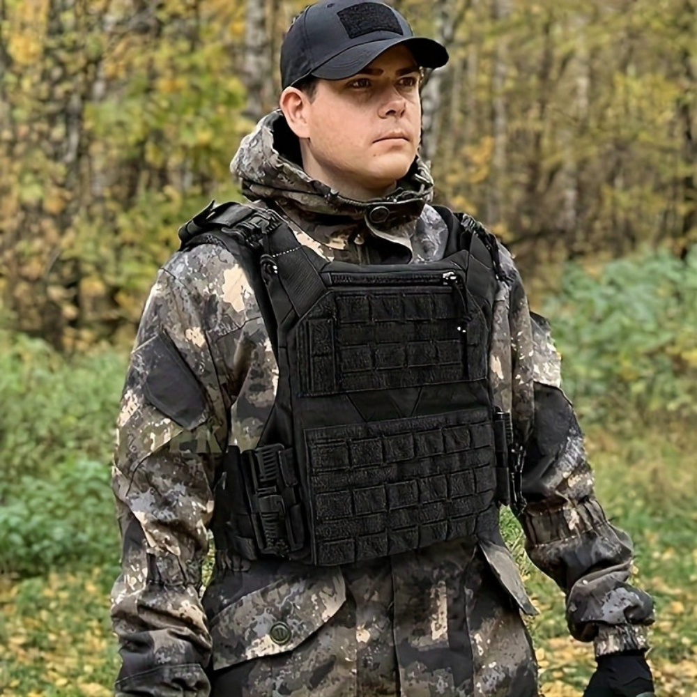 Men’s Tactical Adjustable Military Vest | Durable Hunting Gear