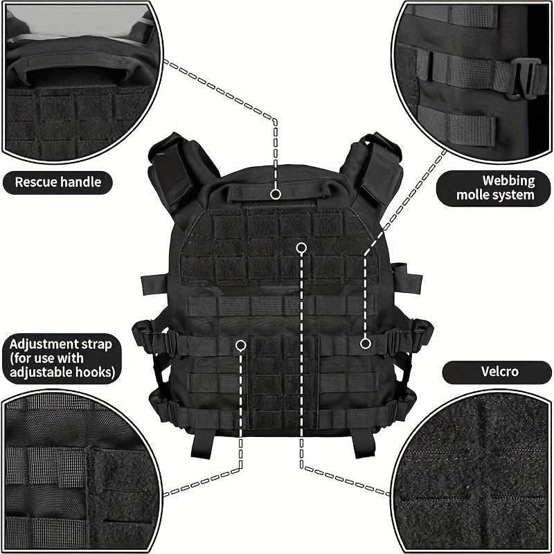 Men’s Tactical Adjustable Military Vest | Durable Hunting Gear
