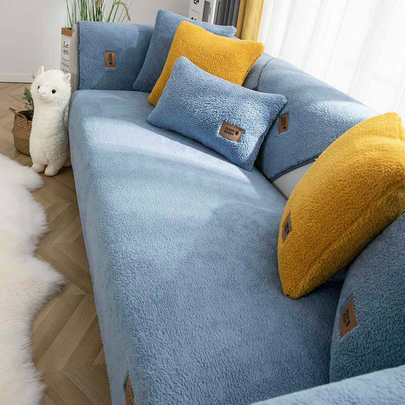 Sofaovertræk fleece vandtæt skridsikker vaskbar