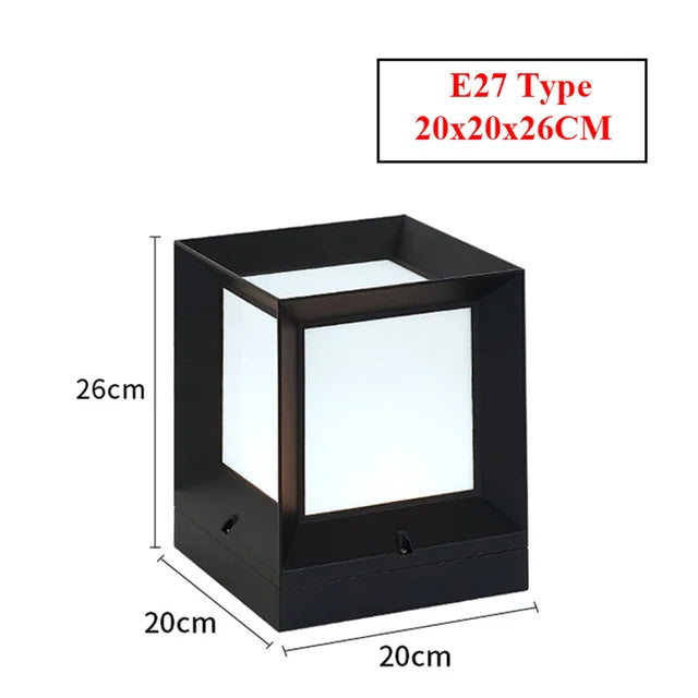 GlowSphere - venkovní stojací lampa pro brány a příjezdové cesty