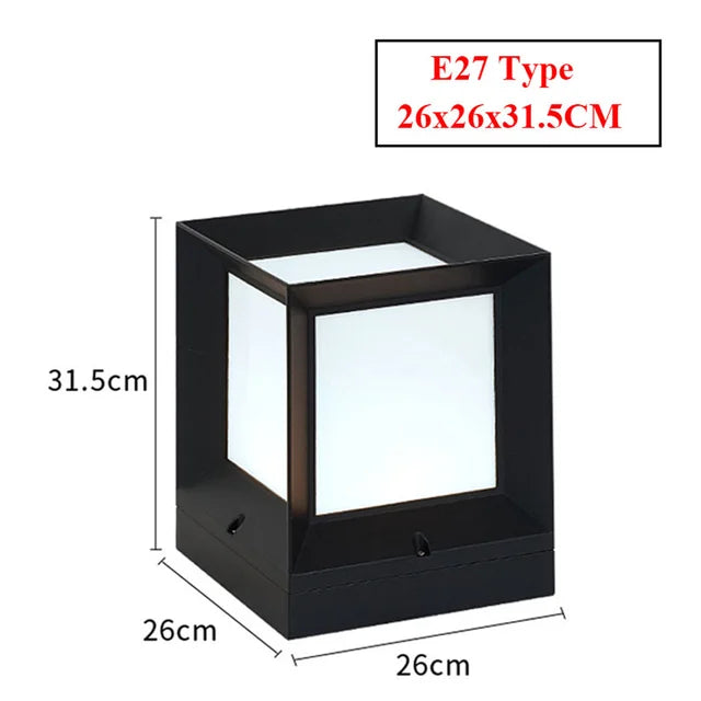 GlowSphere - venkovní stojací lampa pro brány a příjezdové cesty