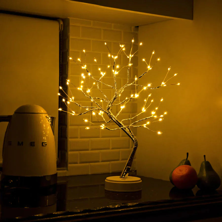 LED bordlampe trægrens lys dekoration