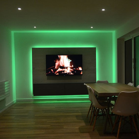 LED Strip Lys Fjernbetjening Farveskiftende Stemning