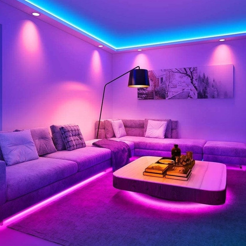 LED Strip Lys Fjernbetjening Farveskiftende Stemning
