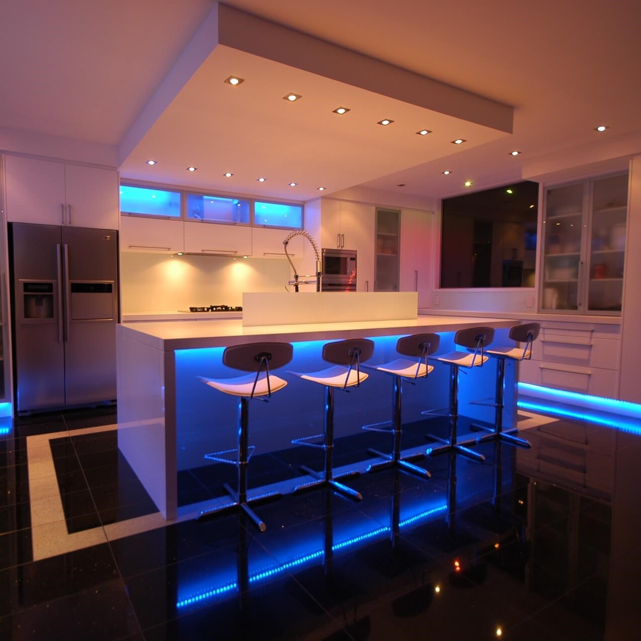LED Strip Lys Fjernbetjening Farveskiftende Stemning