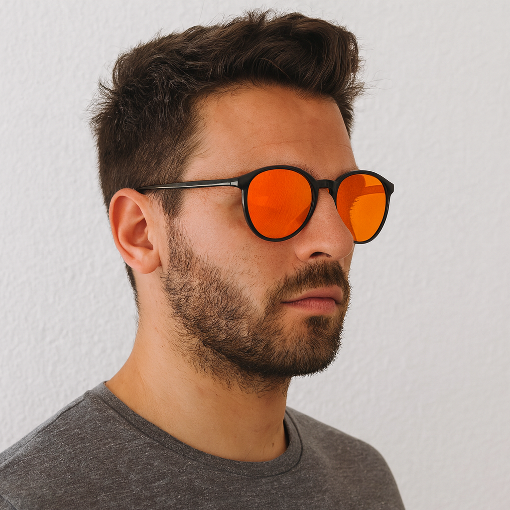 Unisex Blue Light Blocking Round Sunglasses | Designer Fit