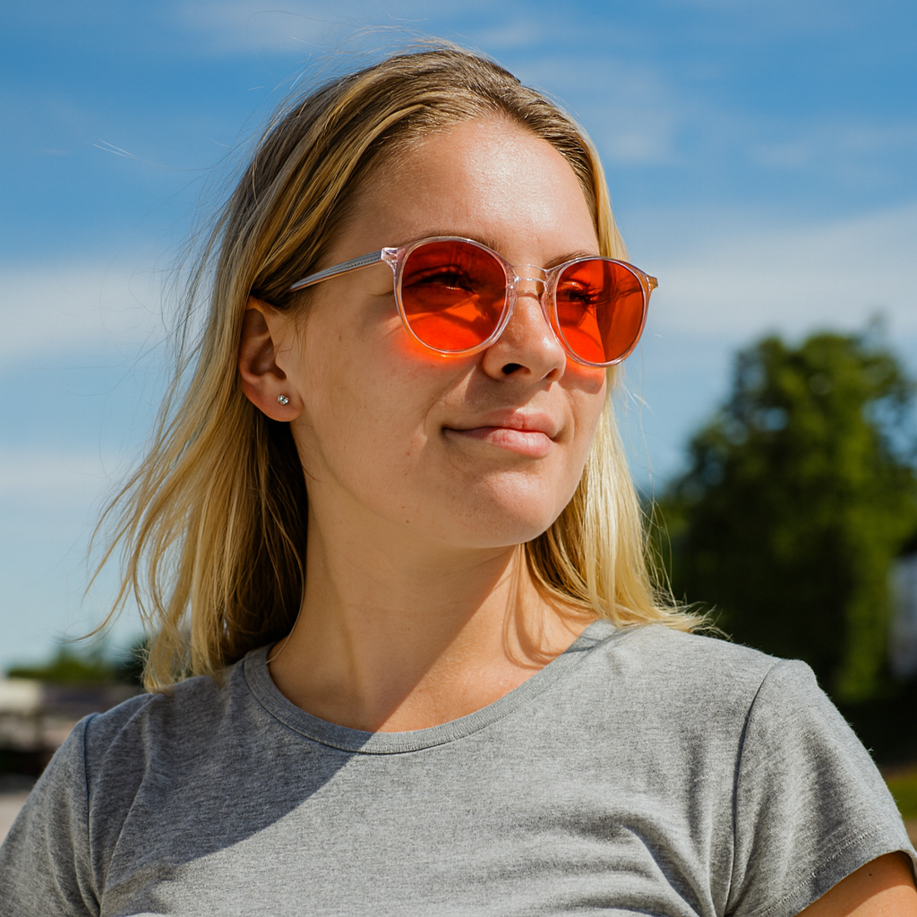 Unisex Blue Light Blocking Round Sunglasses | Designer Fit