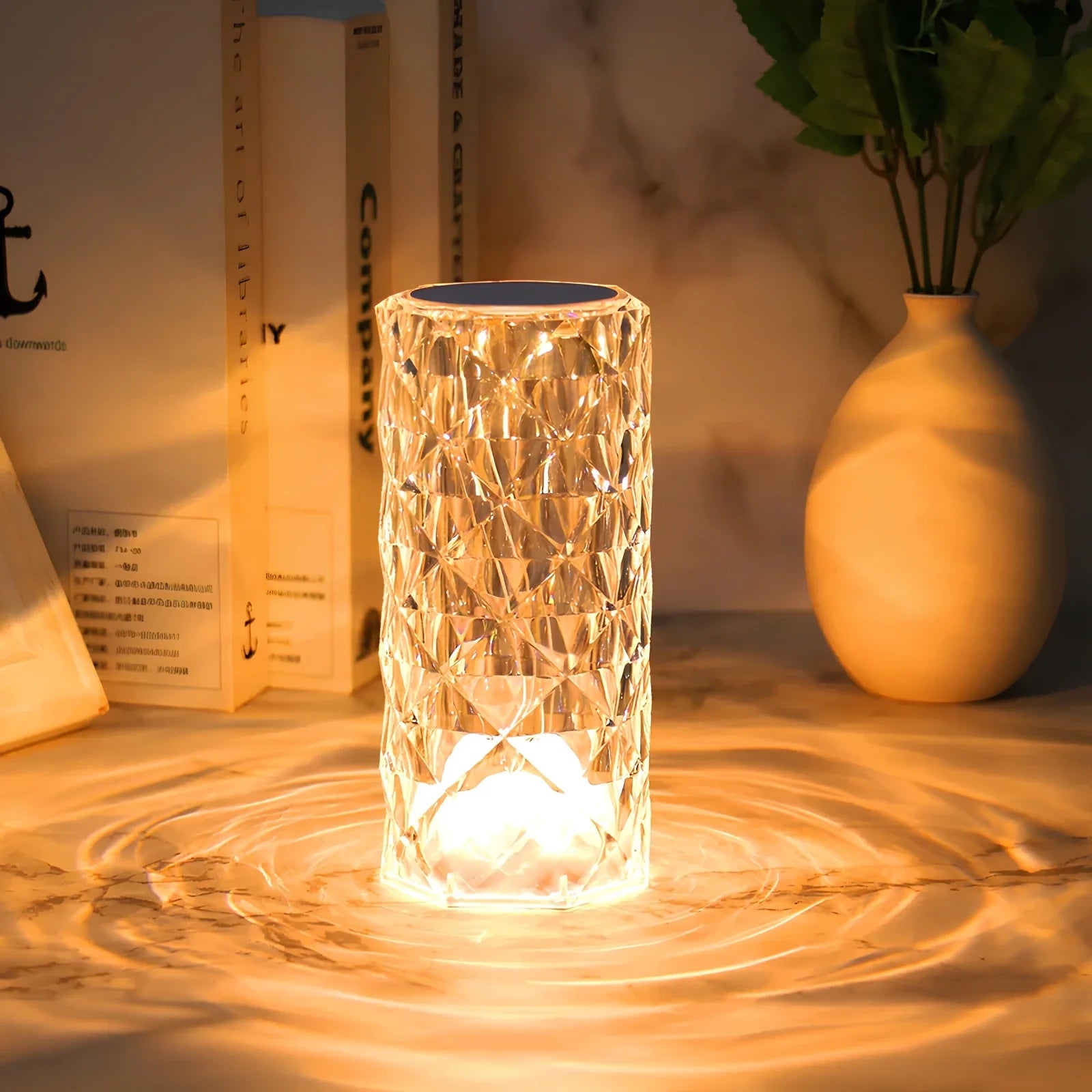 Bordlampe akryl touch-kontrol lys