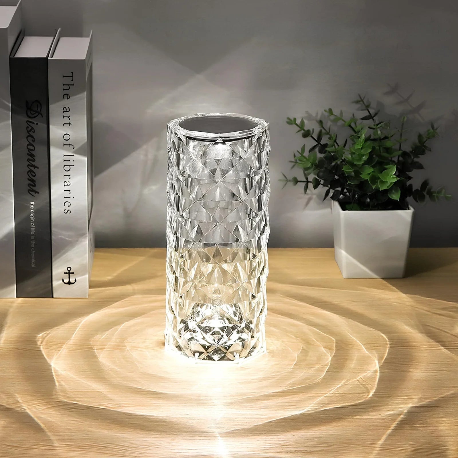 Bordlampe akryl touch-kontrol lys