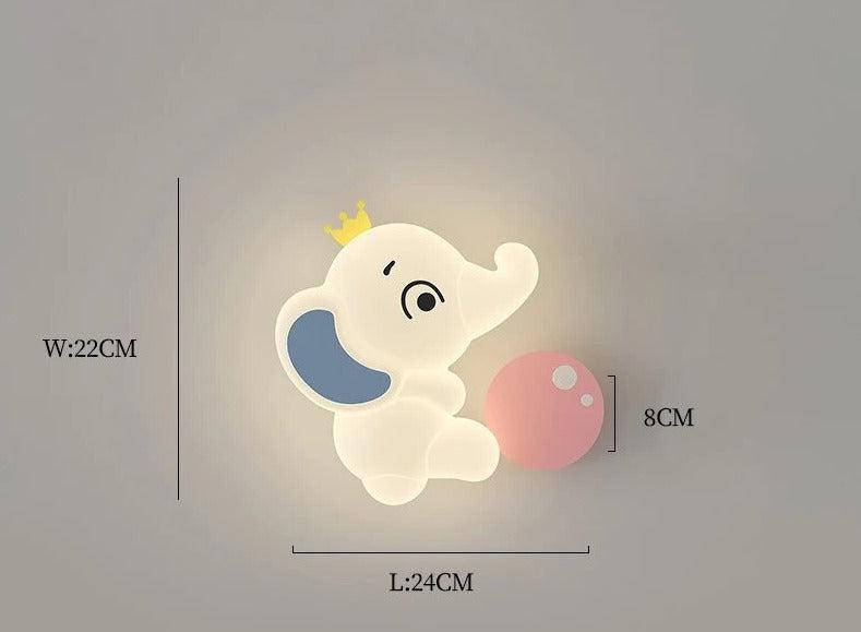 Luminous Creatures: Modern LED Wall Light for Children's Room – Adorable Animal Décor Lamp