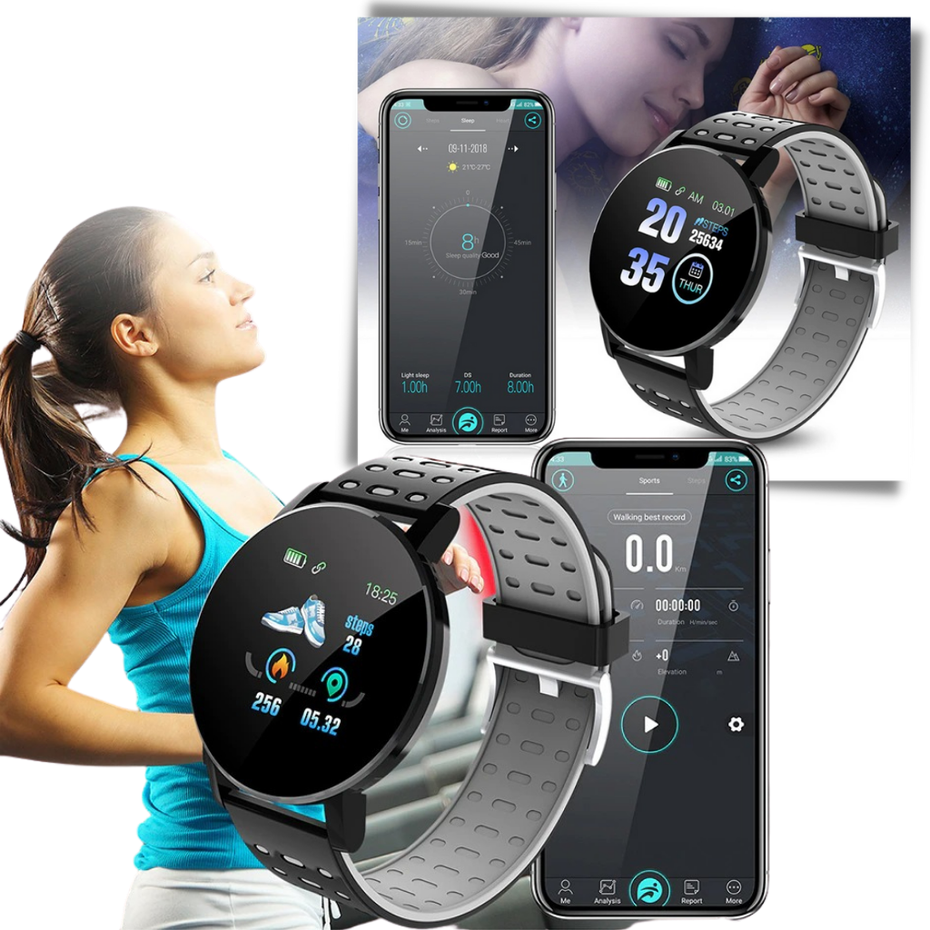 Smartwatch med vandtæt fitness-tracking