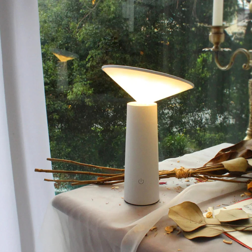 LED bordlampe justerbar genopladelig lys