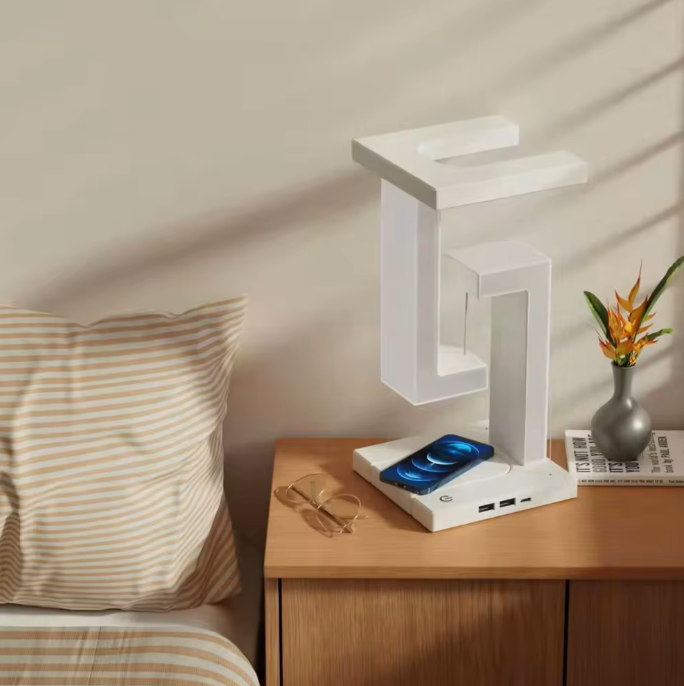 LED stolní lampa bezdrátové nabíjení moderní