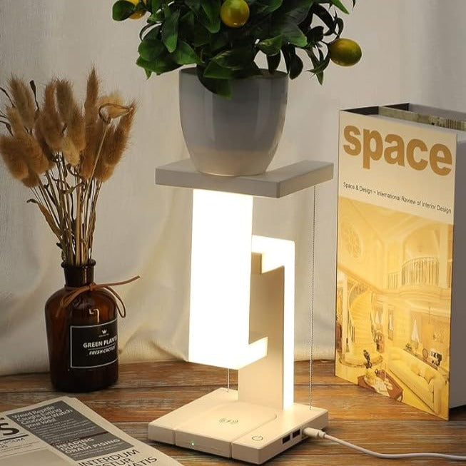 LED stolní lampa bezdrátové nabíjení moderní