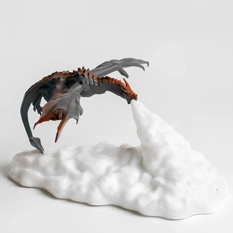 LED Fantasy Drage Flamme Bordlampe