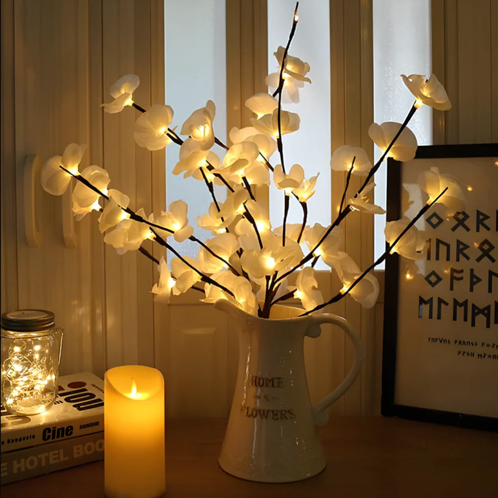 LED-oplyst kunstig gren bordlampe