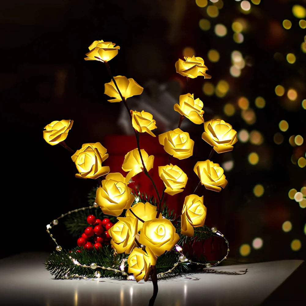 LED-oplyst kunstig gren bordlampe