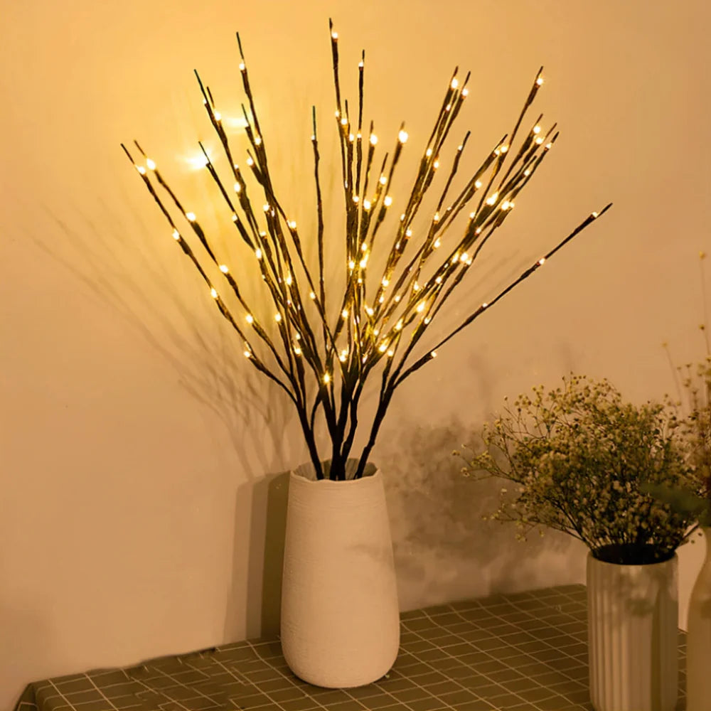 LED-oplyst kunstig gren bordlampe