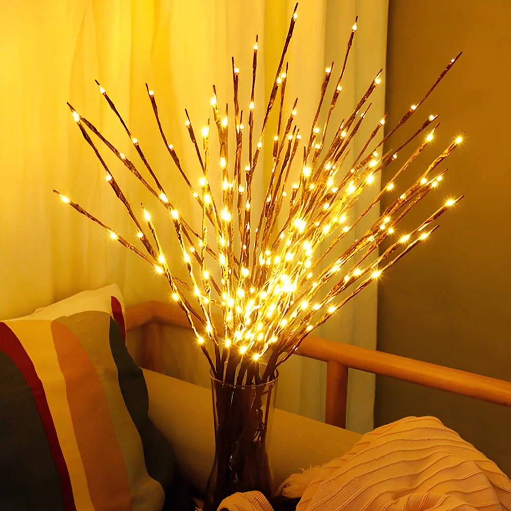 LED-oplyst kunstig gren bordlampe