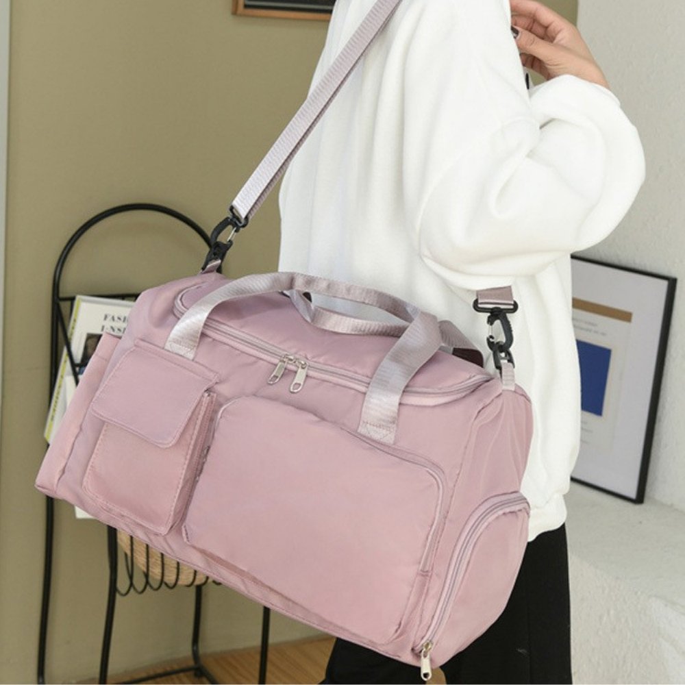 Waterproof Travel Duffel Bag | Large Gym Luggage Shoe Compartment